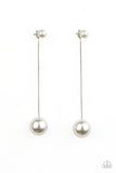 Extended Elegance - White-Earrings