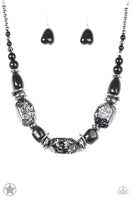 In Good Glazes Necklace Set-Peach