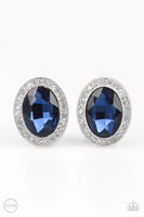 Only FAME In Town - Blue Gem - Clip On Earrings