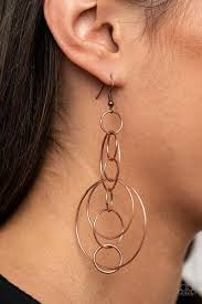 Paparazzi  - Running Circles Around You -Earrings