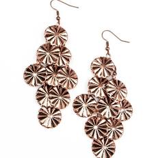 Paparazzi Star Spangled Shine Copper Earrings