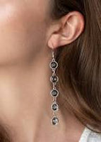 Paparazzi Trickle Down Twinkle Silver Earrings